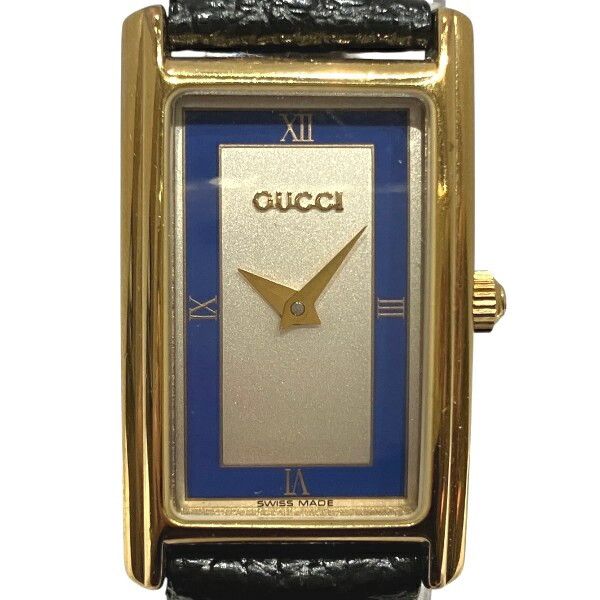 Gucci Gucci Gucci Rectangular Quartz Metal Quartz 2600L DUTY FREE for USA Size ONE SIZE - 4 Thumbnail