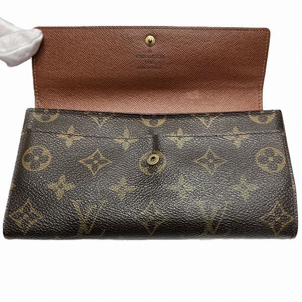 Louis Vuitton Louis Vuitton Louis Vuitton Pochette Porte Monnaie Credit Monogram Long Wallet Textile Long Wallet M61725 DUTY FREE for USA Size ONE SIZE - 3 Thumbnail
