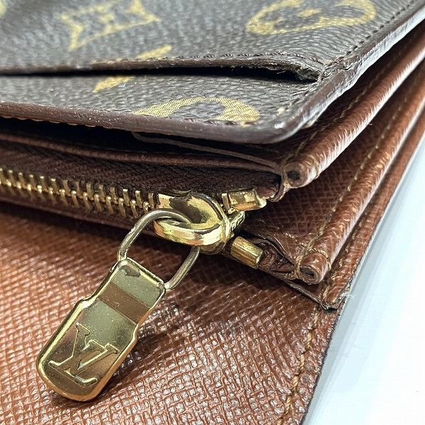 Louis Vuitton Louis Vuitton Louis Vuitton Pochette Porte Monnaie Credit Monogram Long Wallet Textile Long Wallet M61725 DUTY FREE for USA Size ONE SIZE - 6 Thumbnail