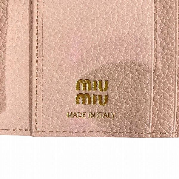 Miu Miu Miu Miu Miu Miu Vitello Daino Wallet Leather Short Wallet 5MH040 DUTY FREE for USA Size ONE SIZE - 4 Thumbnail