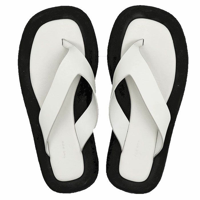 The Row The Row The Row Leather Suede Thong Sandals Leather Shoes DUTY FREE for USA Size ONE SIZE - 8 Thumbnail