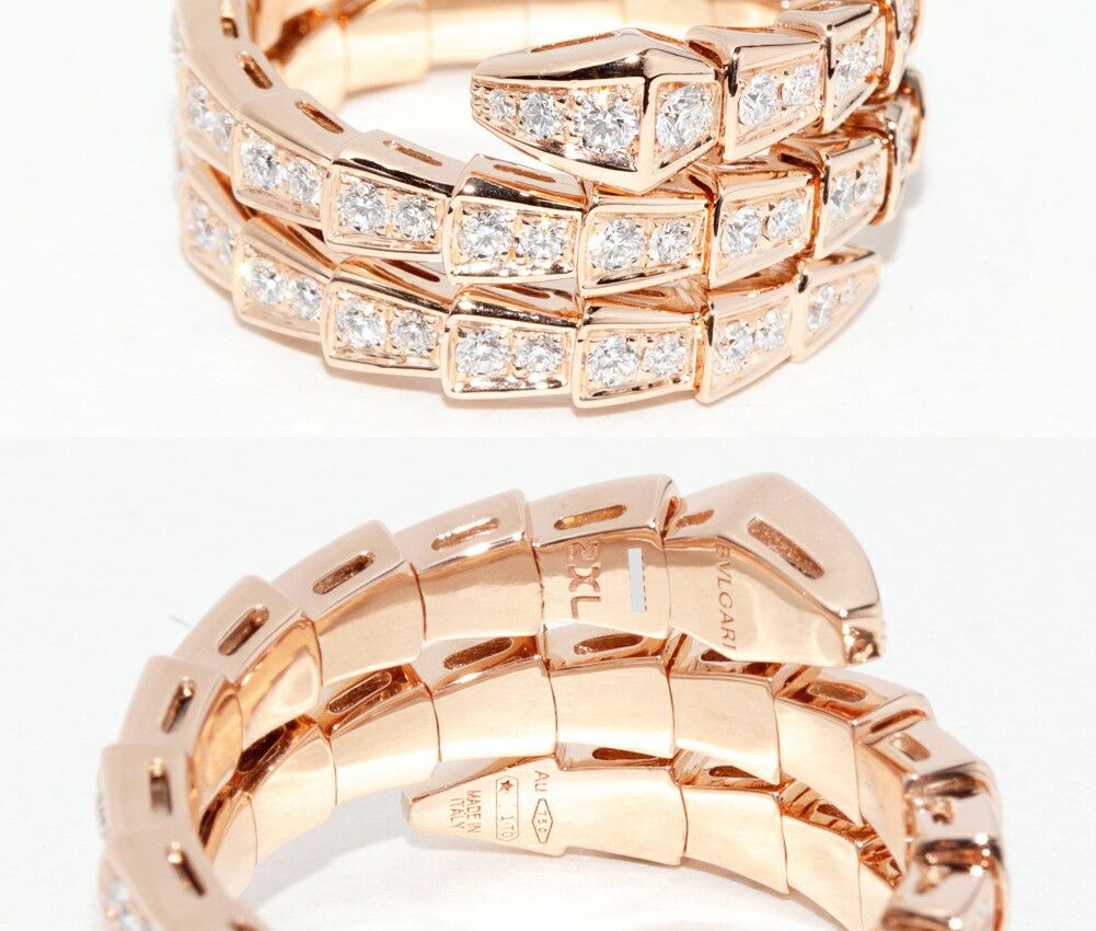 Bvlgari Bvlgari BVLGARI Serpenti Viper Au750 Ring Size 2XL Precious Metal Ring AN858794357257 DUTY FREE for USA Size ONE SIZE - 5 Thumbnail