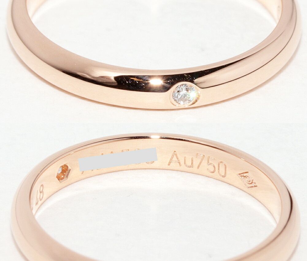 Cartier Cartier Cartier 1895 Wedding Ring Au750 Diamond Ring Size 48 Precious Metal Ring B40882 DUTY FREE for USA Size ONE SIZE - 5 Thumbnail