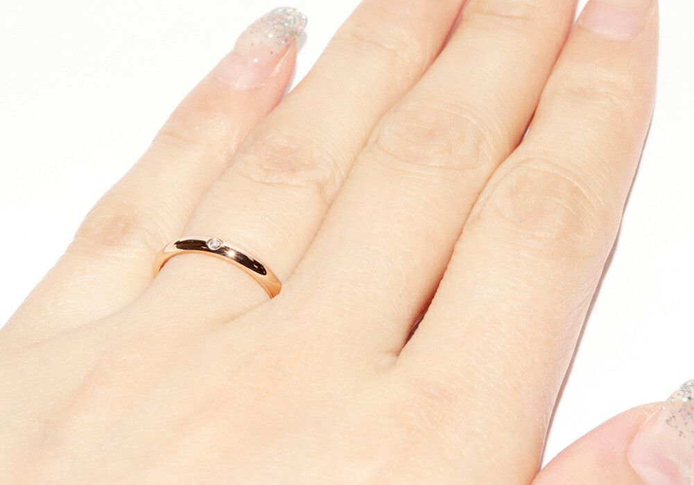 Cartier Cartier Cartier 1895 Wedding Ring Au750 Diamond Ring Size 48 Precious Metal Ring B40882 DUTY FREE for USA Size ONE SIZE - 6 Thumbnail