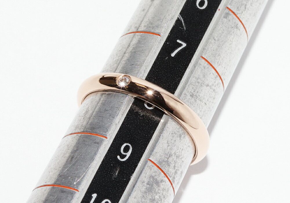 Cartier Cartier Cartier 1895 Wedding Ring Au750 Diamond Ring Size 48 Precious Metal Ring B40882 DUTY FREE for USA Size ONE SIZE - 2 Thumbnail