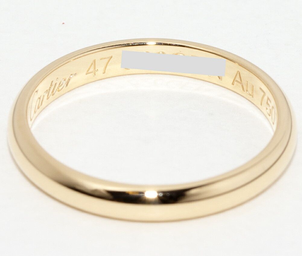 Cartier Cartier Cartier 1895 Wedding Ring Au750 Ring Size 47 Precious Metal Ring B40023 DUTY FREE for USA Size ONE SIZE - 5 Thumbnail