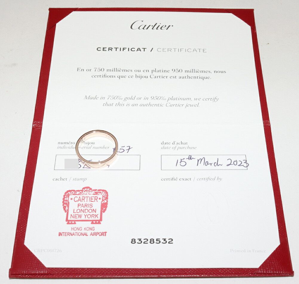 Cartier Cartier Cartier C de Cartier Au750 Diamond Ring Size 57 Precious Metal Ring B42107 DUTY FREE for USA Size ONE SIZE - 3 Thumbnail