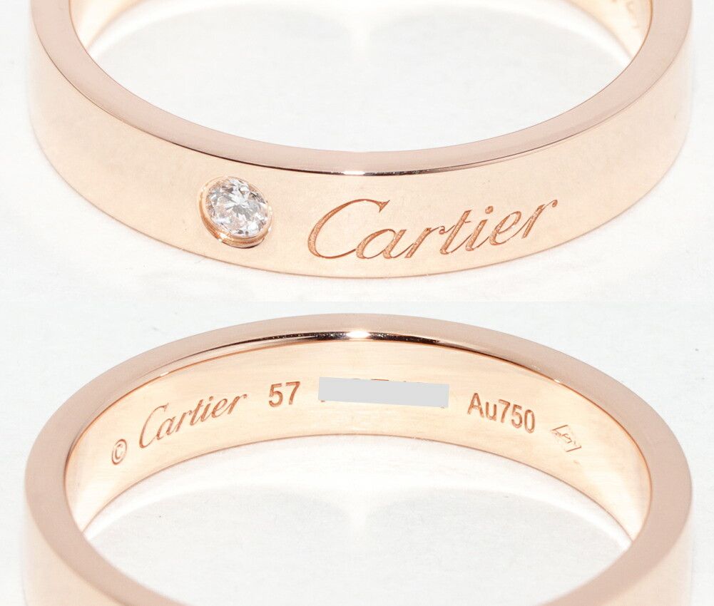 Cartier Cartier Cartier C de Cartier Au750 Diamond Ring Size 57 Precious Metal Ring B42107 DUTY FREE for USA Size ONE SIZE - 5 Thumbnail
