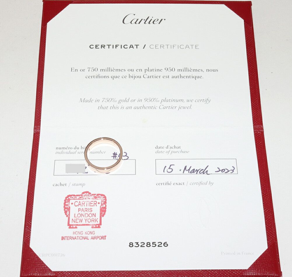 Cartier Cartier Cartier C de Cartier Au750 Pink Gold Diamond Ring Size 53 Precious Metal Ring B42107 DUTY FREE for USA Size ONE SIZE - 3 Thumbnail