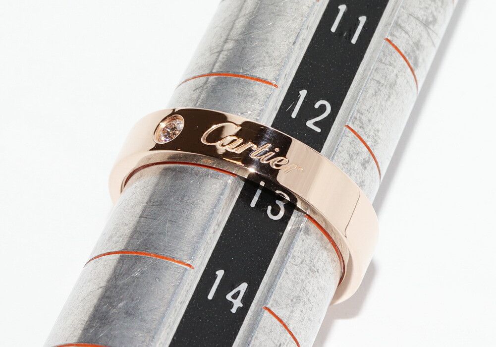 Cartier Cartier Cartier C de Cartier Au750 Pink Gold Diamond Ring Size 53 Precious Metal Ring B42107 DUTY FREE for USA Size ONE SIZE - 2 Thumbnail