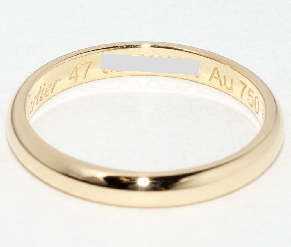 Cartier Cartier Cartier 1895 Wedding Ring Au750 Ring Size 47 Precious Metal Ring B40023 DUTY FREE for USA Size ONE SIZE - 5 Thumbnail