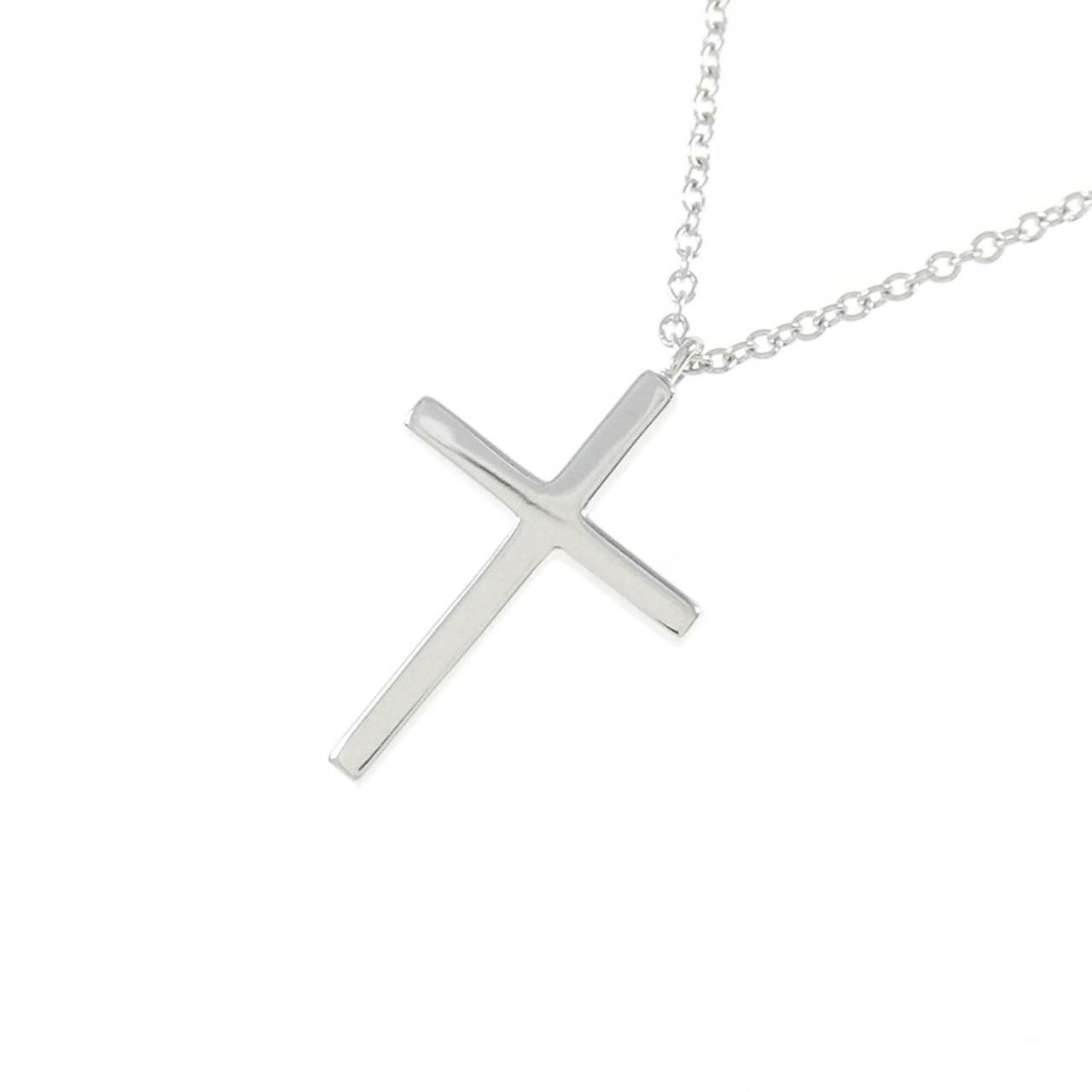 Tiffany & Co. Tiffany & Co. Tiffany Metro Cross Au750 White Gold Diamond Necklace Precious Metal Necklace DUTY FREE for USA Size ONE SIZE - 4 Thumbnail