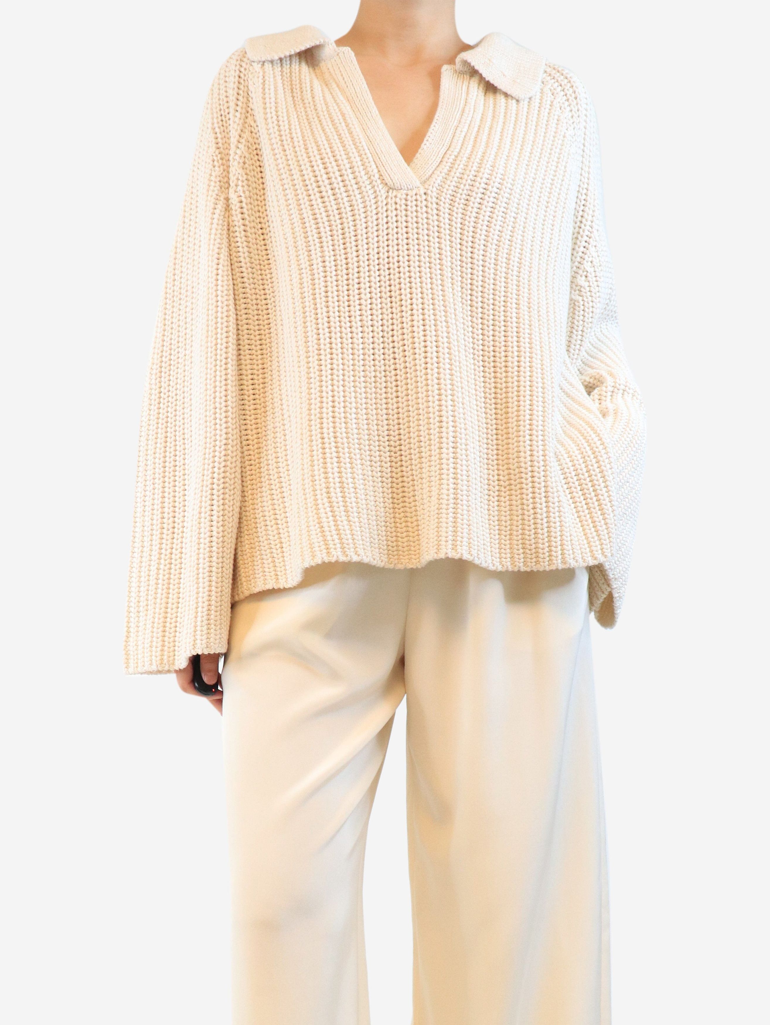 Other Neutral chunky ribbed pullover - XL Size S / US 4 / IT 40 - 3 Thumbnail