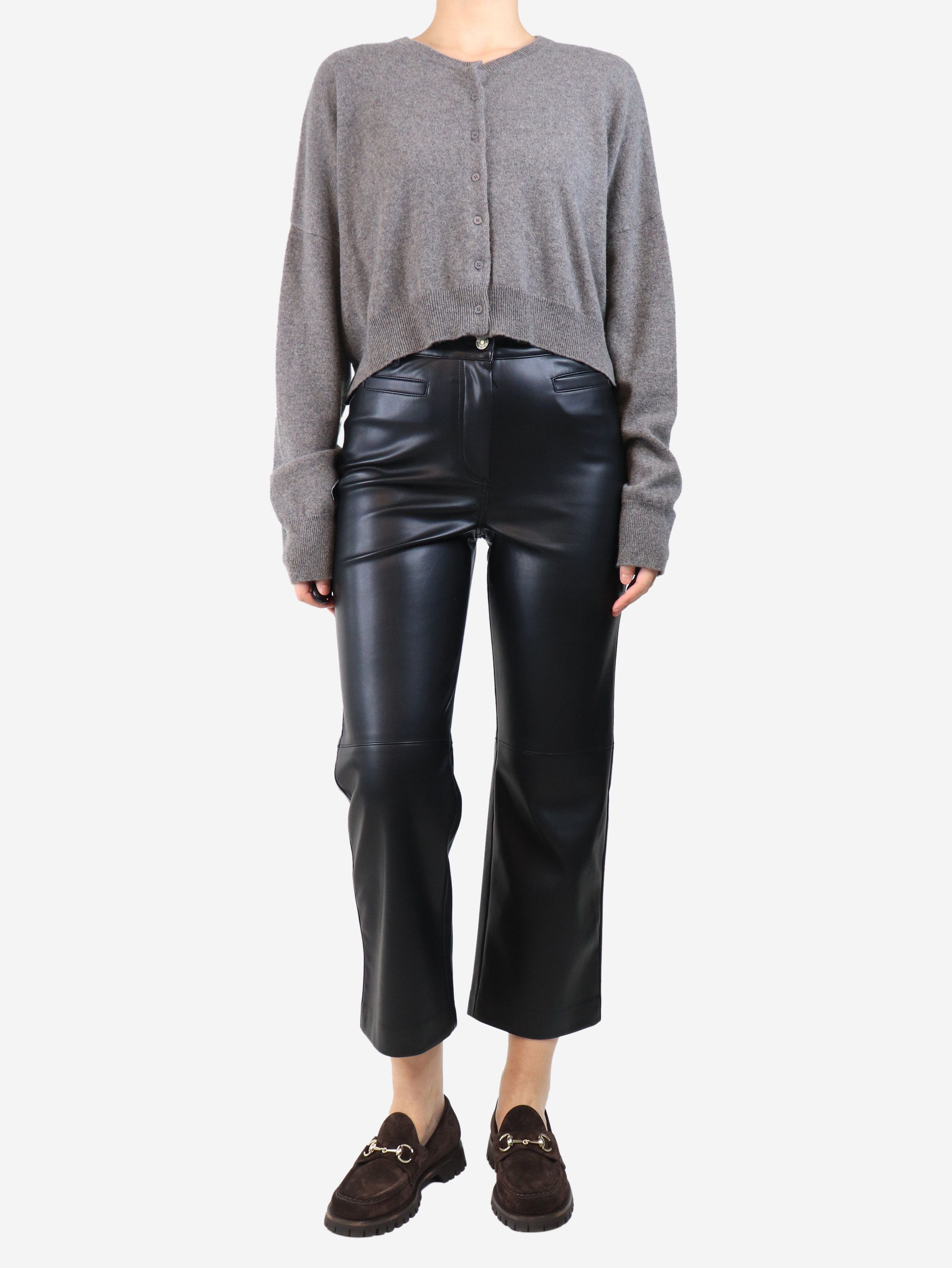 Other Black faux leather trousers - UK 8 Size 27" / US 4 / IT 40 - 2 Thumbnail