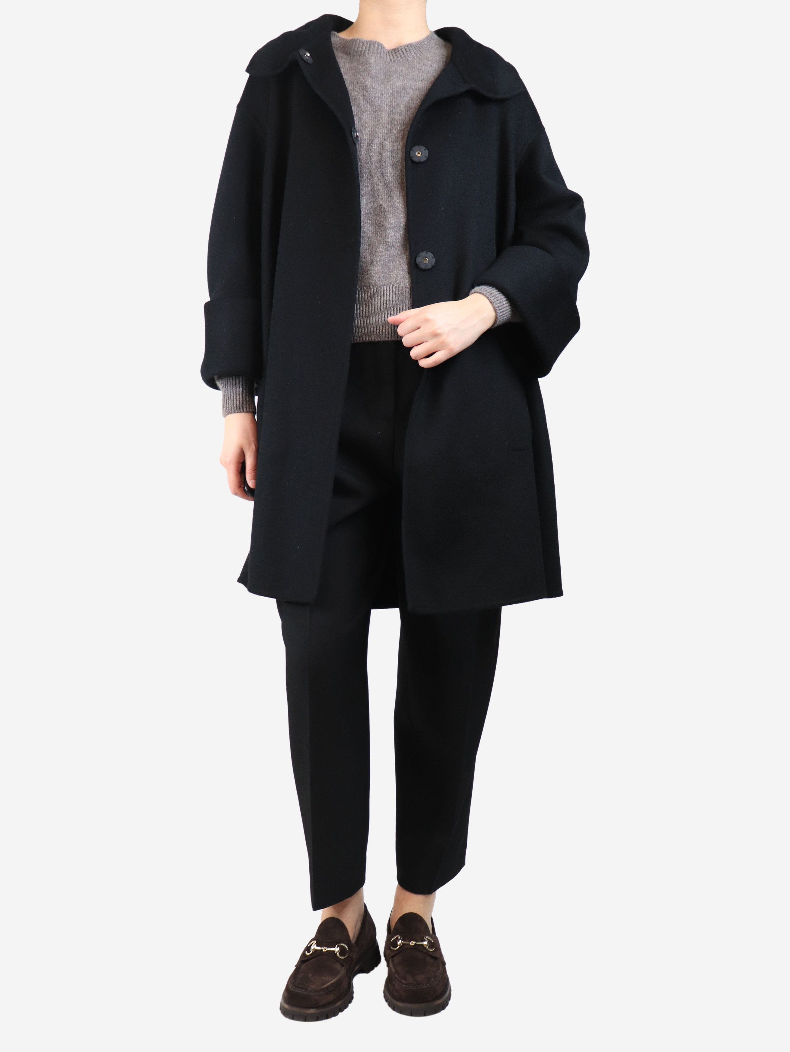 Other Black wool and cashmere-blend coat - UK 10 Size M / US 6-8 / IT 42-44 - 3 Thumbnail