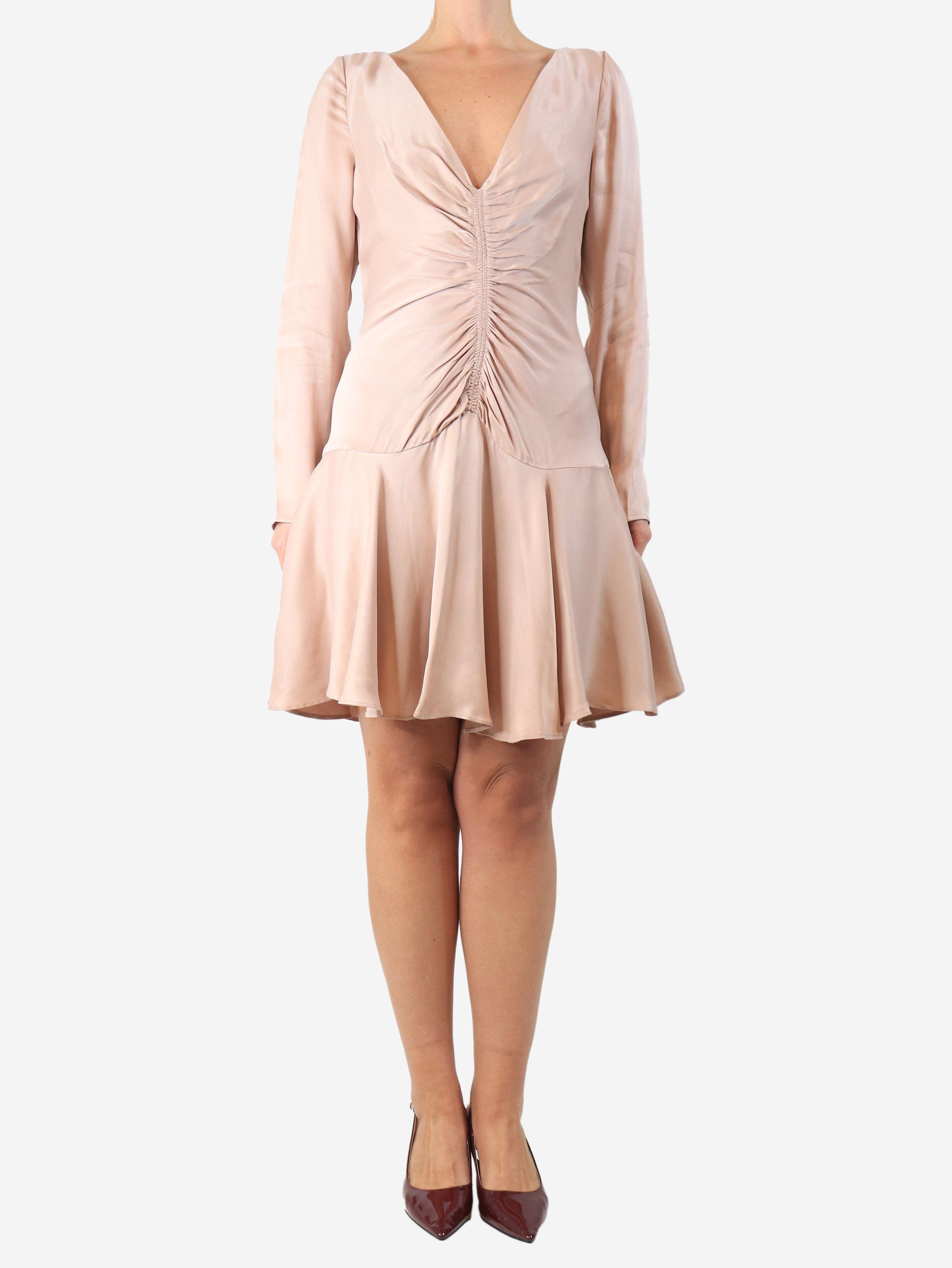 Zimmermann Blush satin ruched mini dress - UK 12 Size M / US 6-8 / IT 42-44 - 3 Thumbnail
