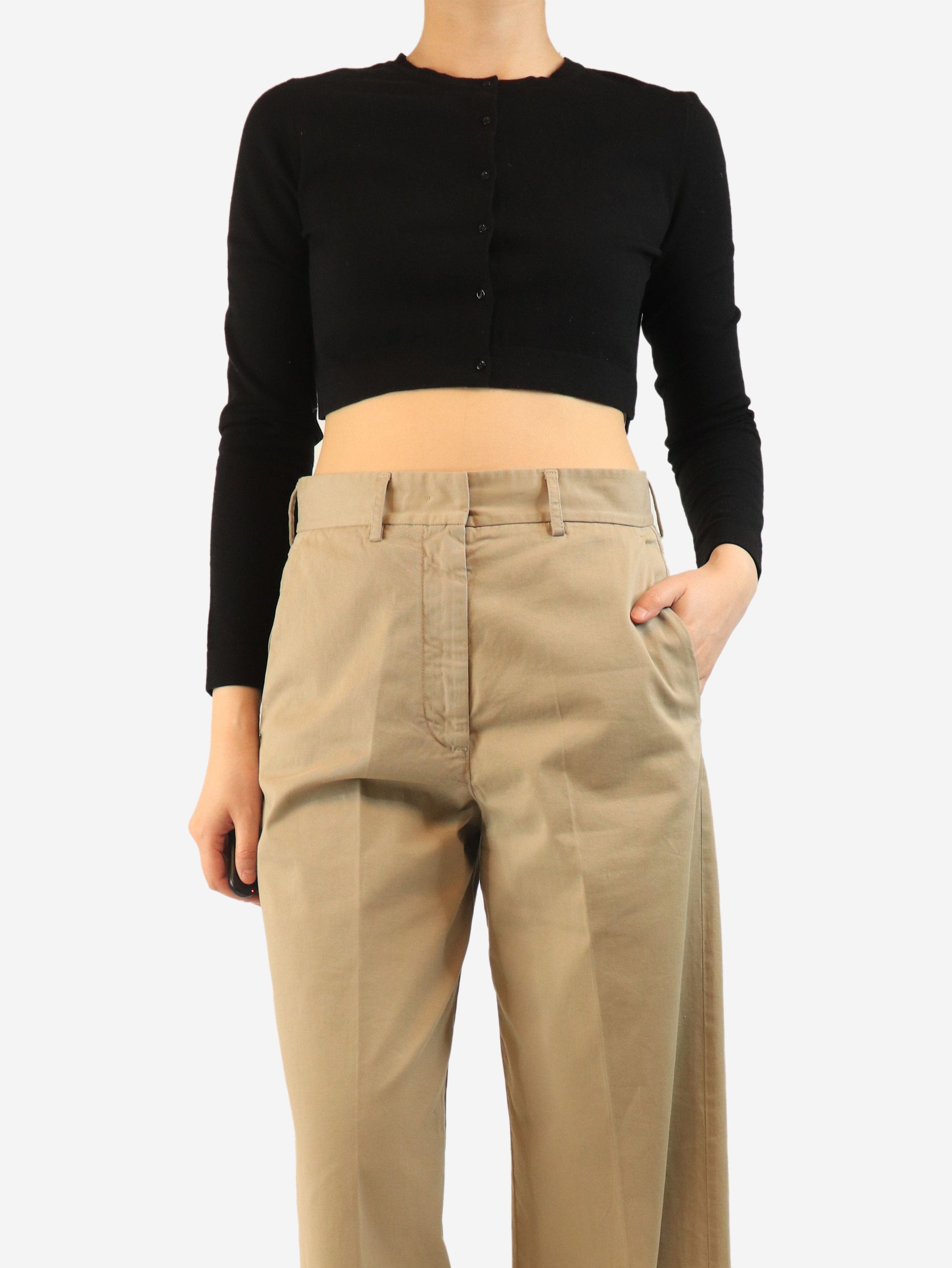 Alaia Black cropped cardigan - UK 16 Size XL / US 12-14 / IT 48-50 - 3 Thumbnail