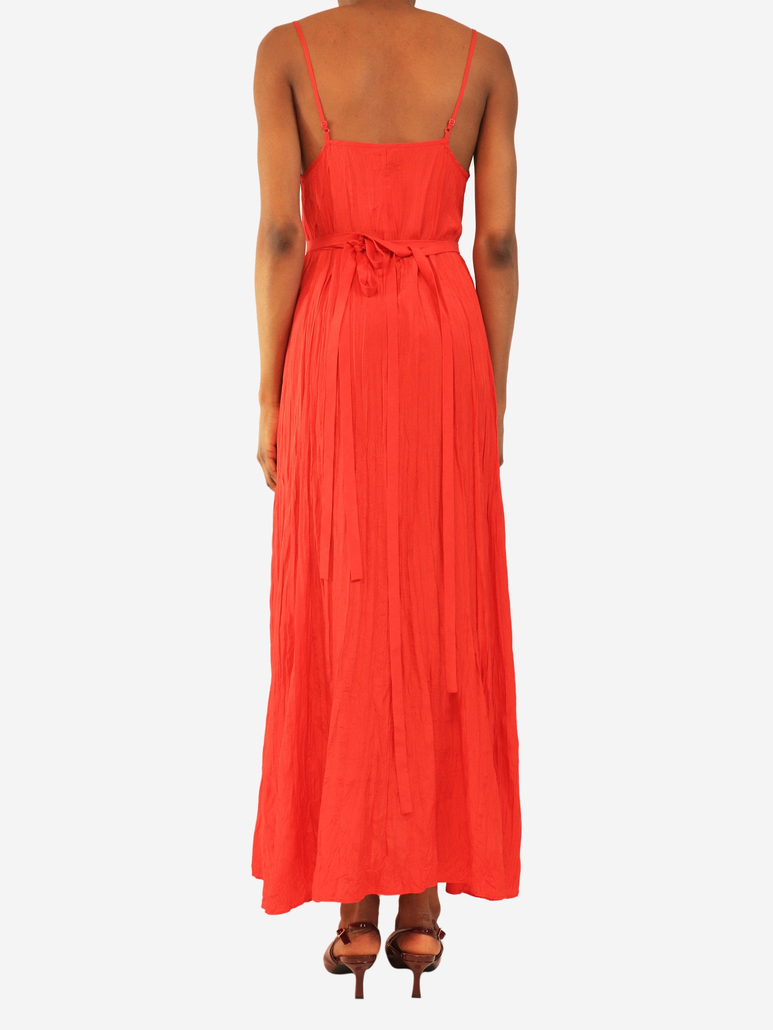 Joseph Red sleeveless silk dress - UK 6 Size XS / US 0-2 / IT 36-38 - 2 Thumbnail