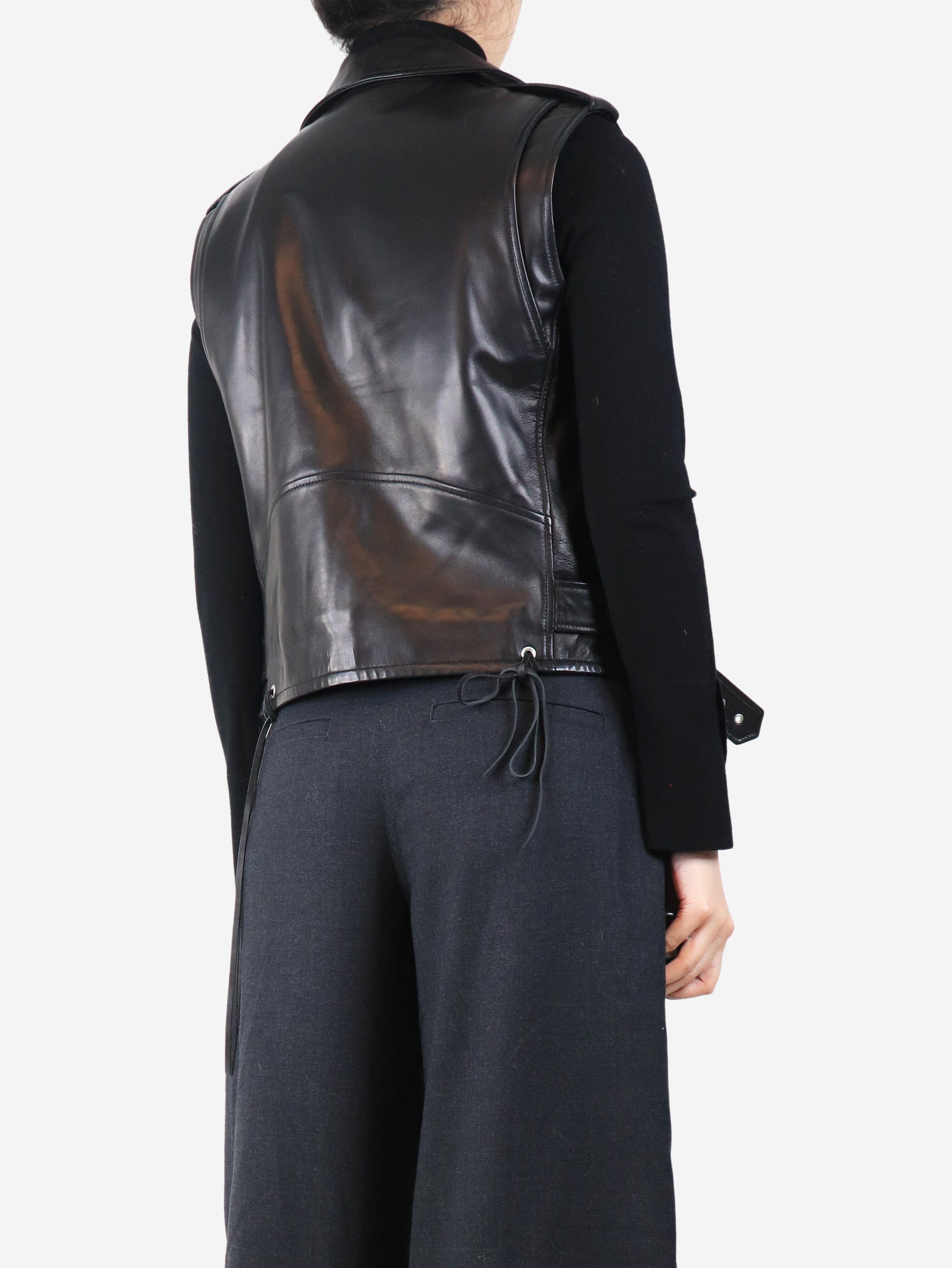 Other Black leather biker vest - UK 12 Size M / US 6-8 / IT 42-44 - 2 Thumbnail