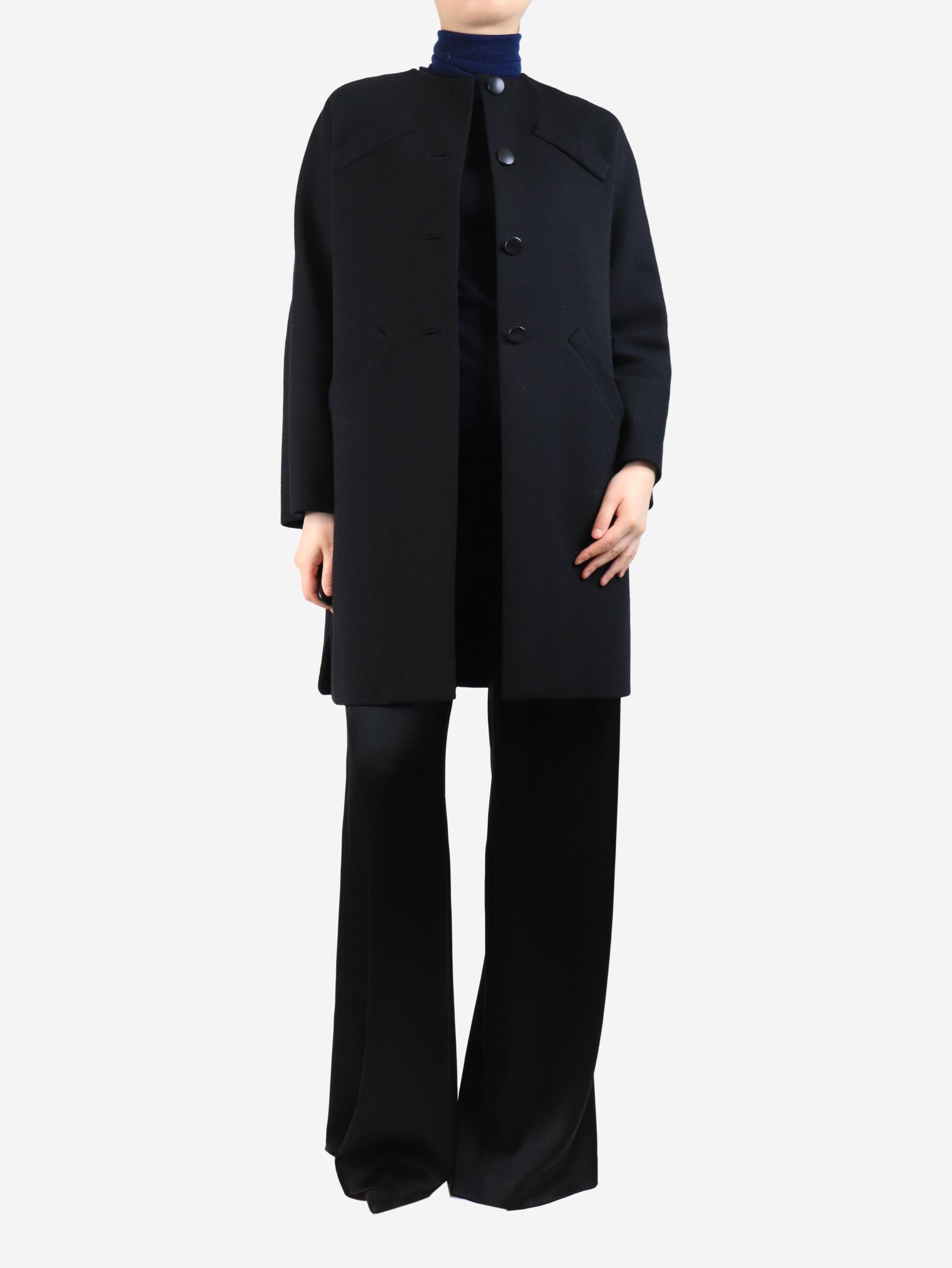 Balenciaga Black wool coat - UK 8 Size S / US 4 / IT 40 - 3 Thumbnail