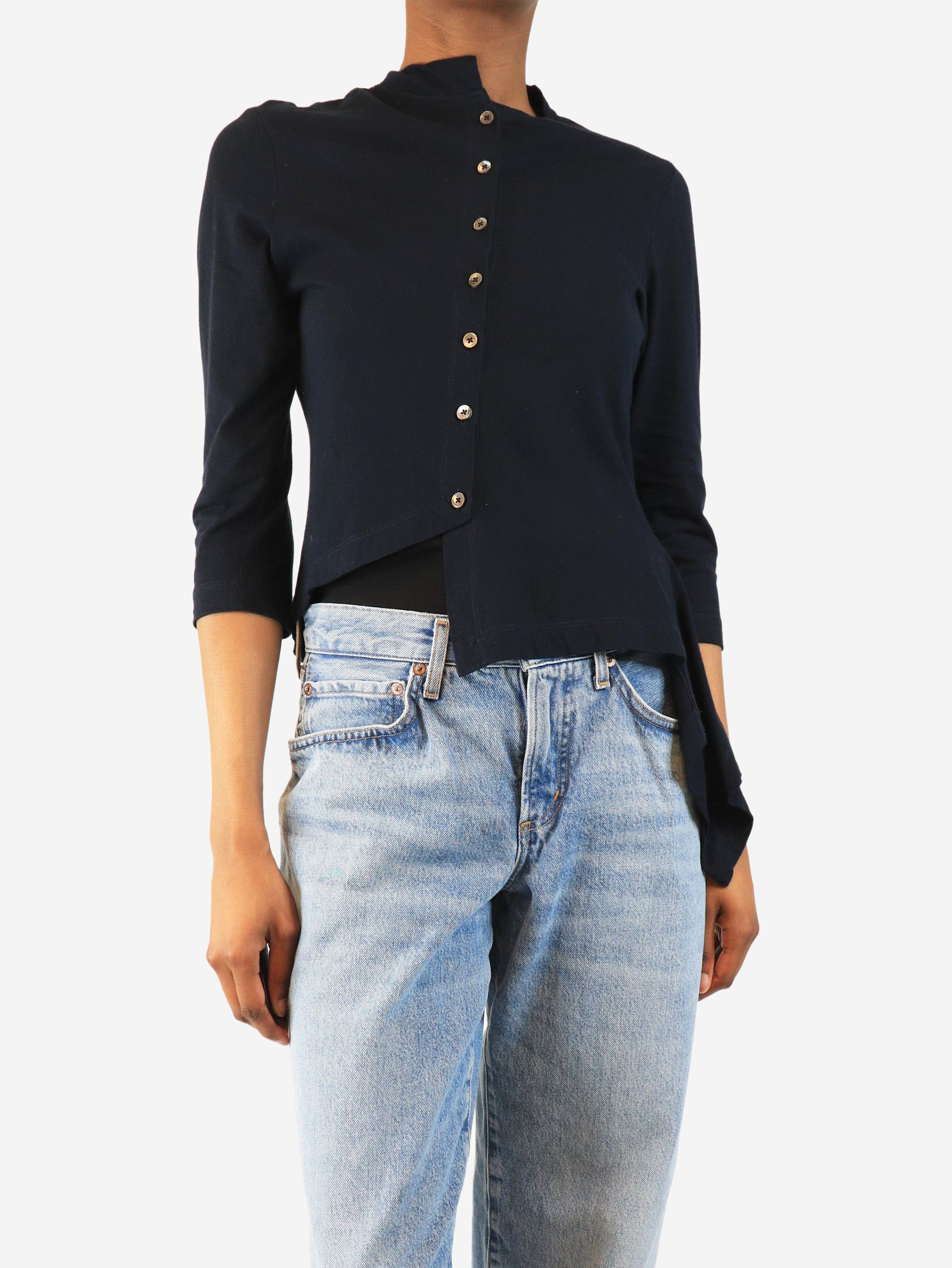 Other Navy asymmetrical button-up top - M Size M / US 6-8 / IT 42-44 - 3 Thumbnail