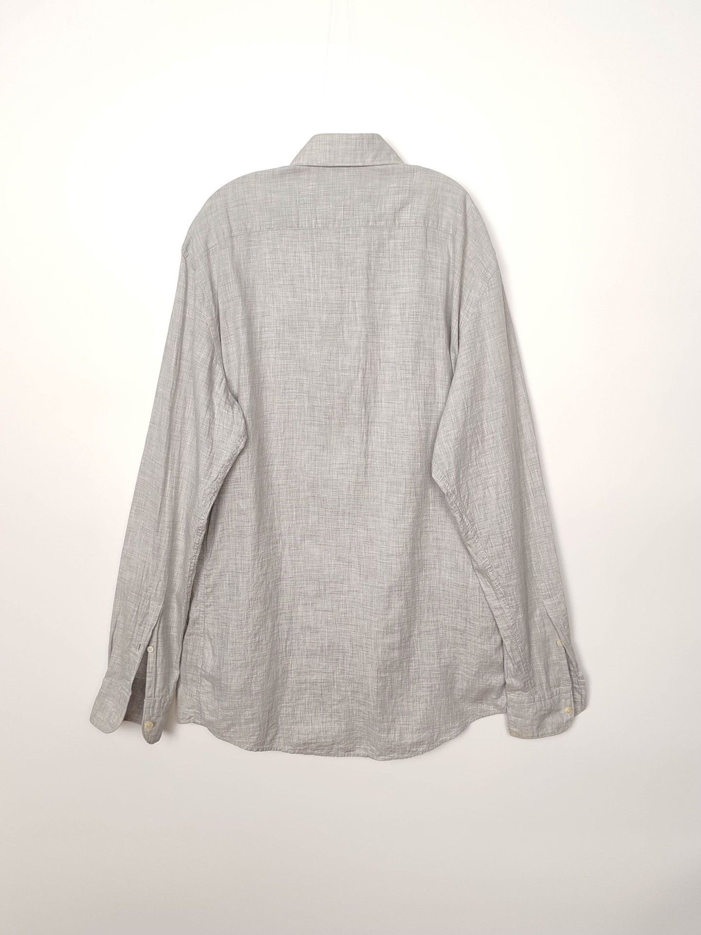 Z Zegna Zegna Gray Button Up Shirt Size M Size US M / EU 48-50 / 2 - 3 Thumbnail