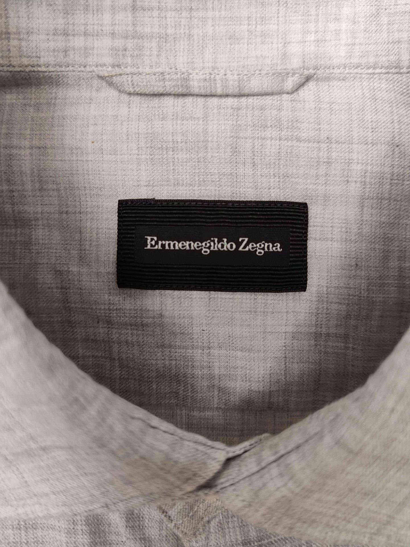 Z Zegna Zegna Gray Button Up Shirt Size M Size US M / EU 48-50 / 2 - 4 Thumbnail