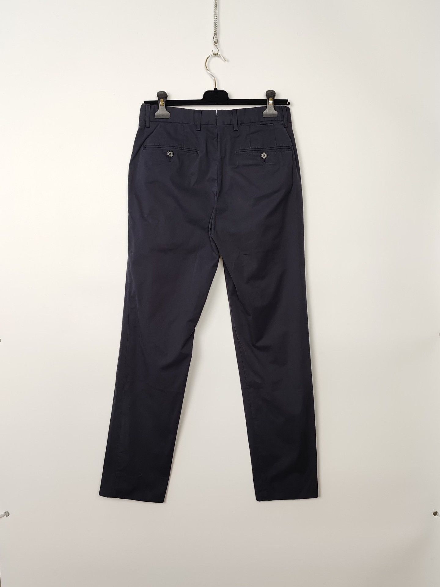 Z Zegna Zegna Navy Cotton Blend Trousers Size 28 Size US 28 / EU 44 - 3 Thumbnail