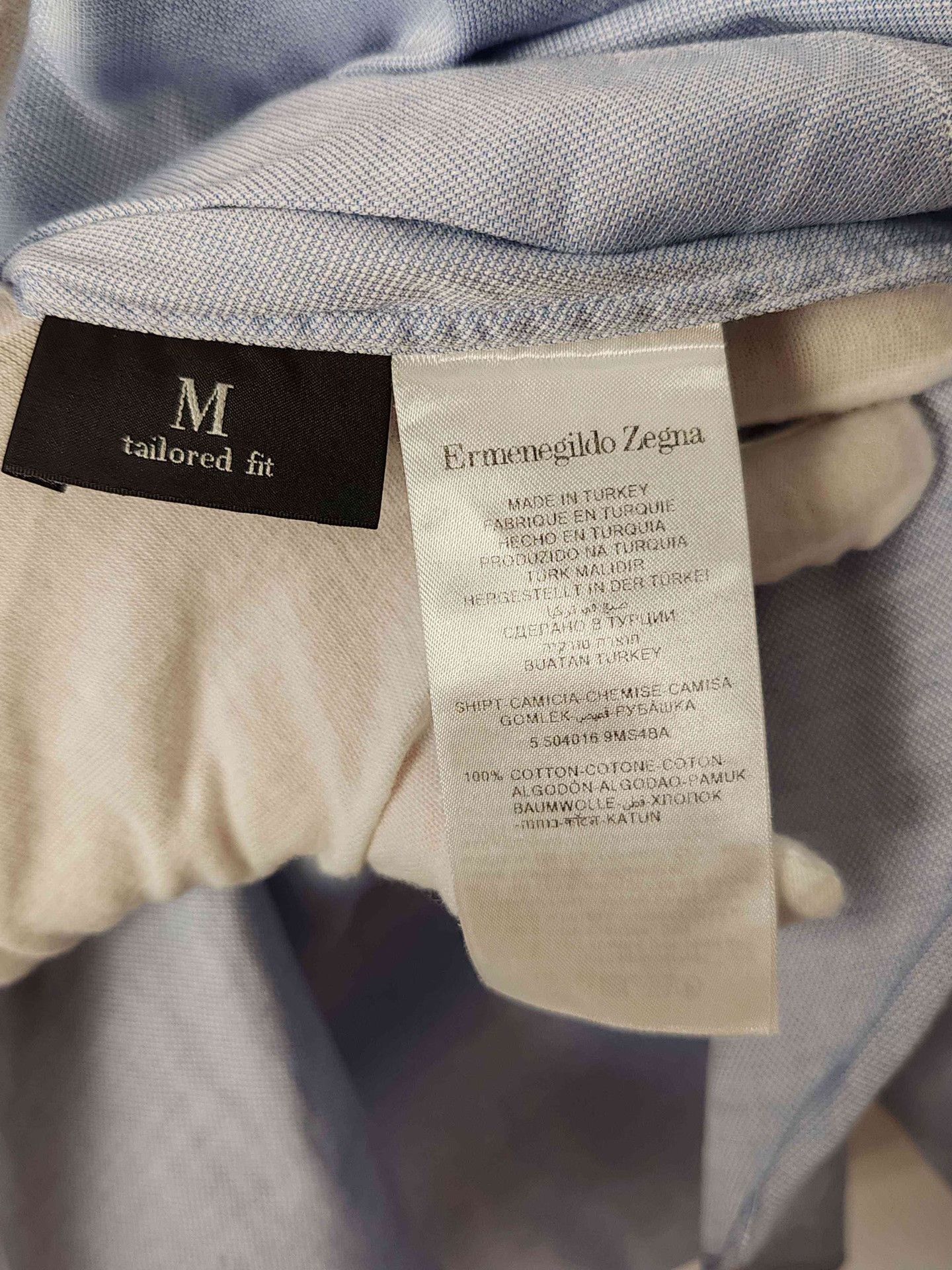 Ermenegildo Zegna Ermenegildo Zegna Blue Check Shirt Size M Size US M / EU 48-50 / 2 - 5 Thumbnail