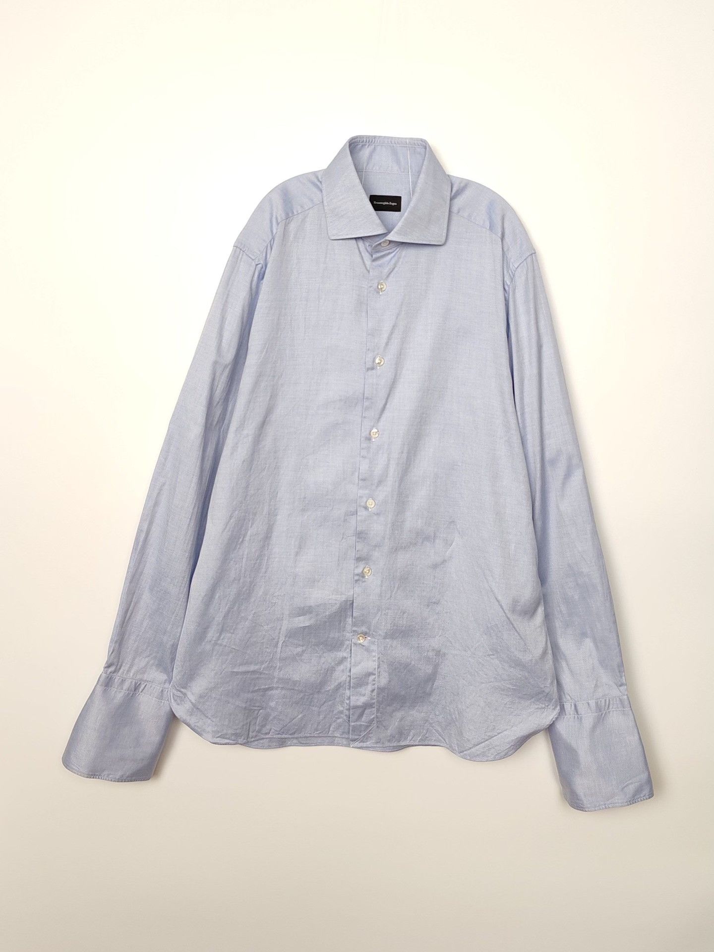 Ermenegildo Zegna Ermenegildo Zegna Blue Check Shirt Size M Size US M / EU 48-50 / 2 - 2 Thumbnail