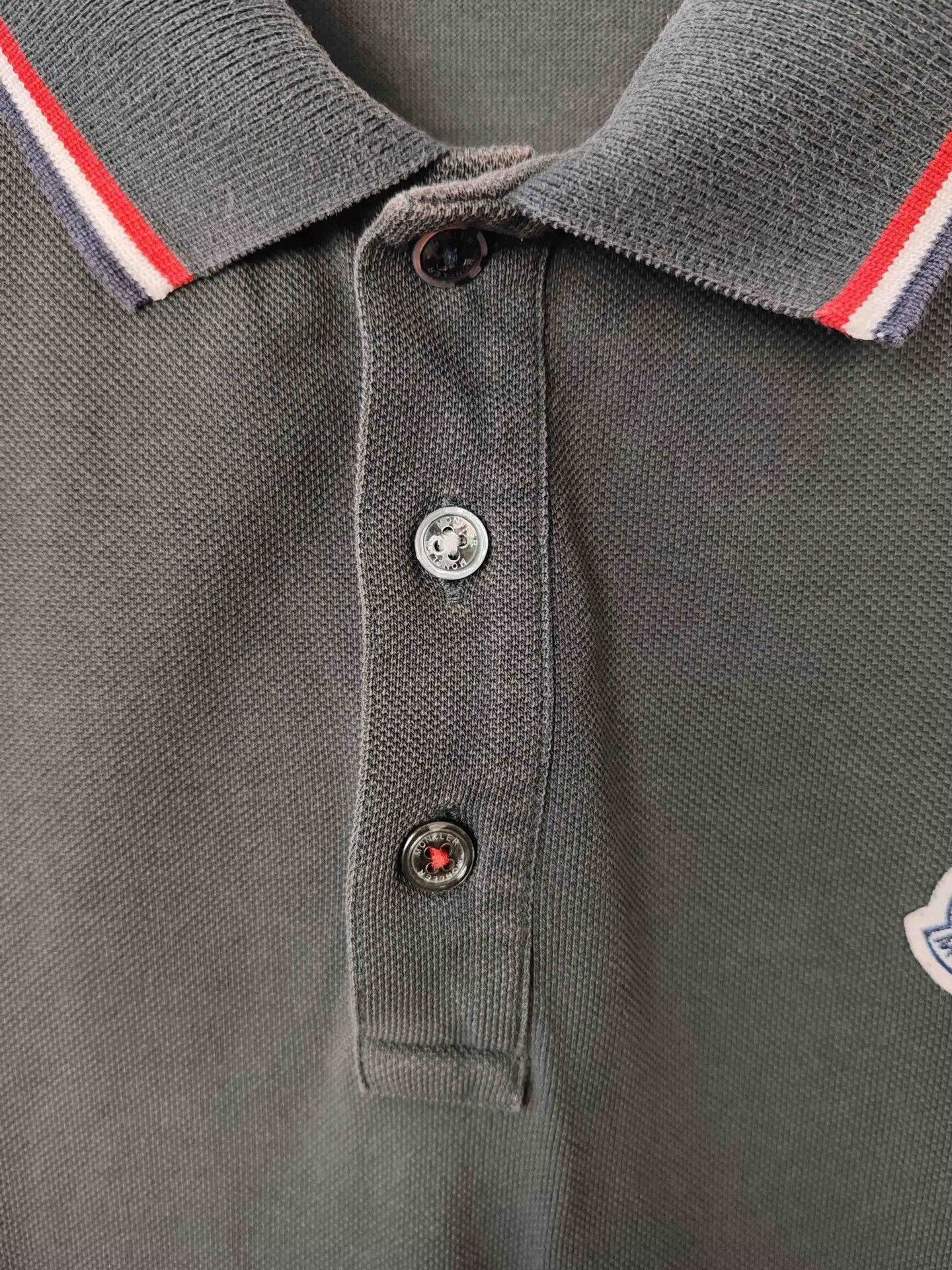 Moncler Moncler Logo Long Sleeve Polo Shirt Size M Size US M / EU 48-50 / 2 - 6 Thumbnail