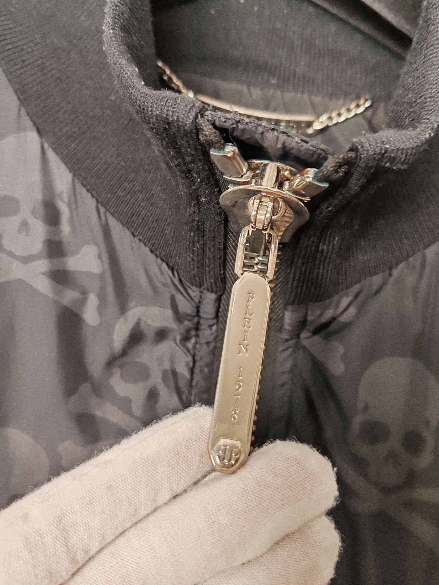 Philipp Plein Philipp Plein Skull Print Bomber Jacket Size L Size US L / EU 52-54 / 3 - 5 Thumbnail