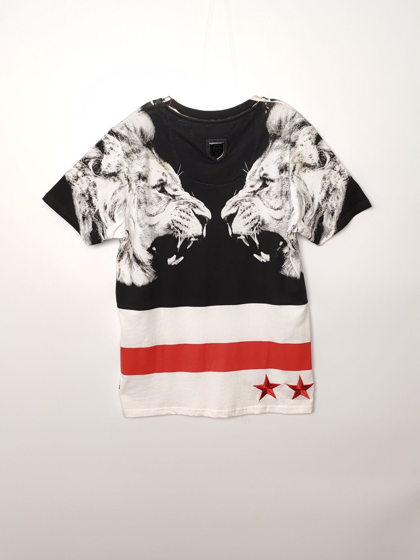 Philipp Plein Philipp Plein Lion Print T-Shirt Size L Size US L / EU 52-54 / 3 - 3 Thumbnail