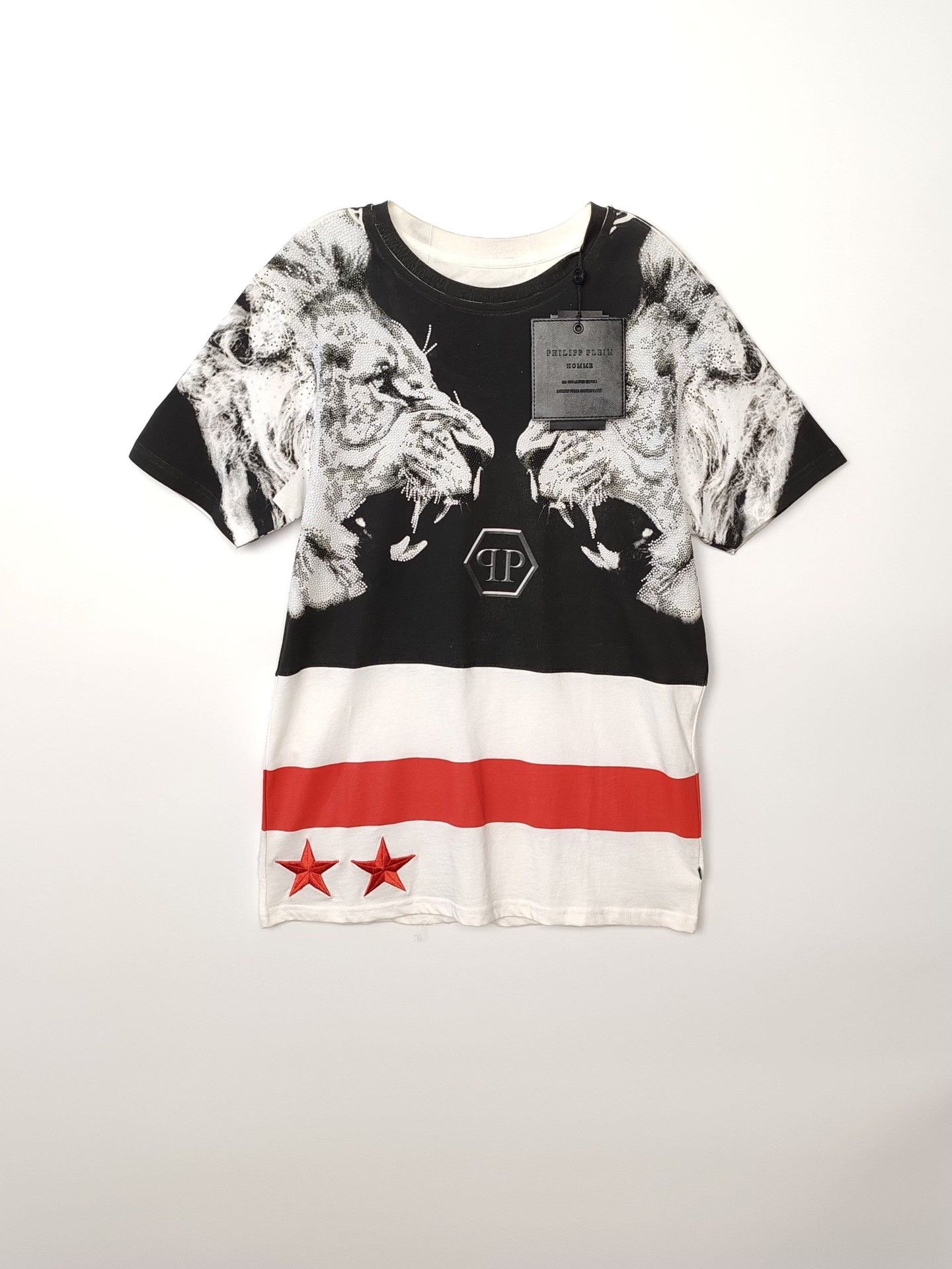 Philipp Plein Philipp Plein Lion Print T-Shirt Size L Size US L / EU 52-54 / 3 - 2 Thumbnail