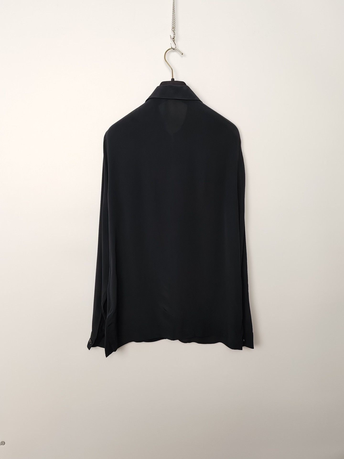 Versace Versace Silk Blend Logo Button Up Shirt Size 38 Size XS / US 0-2 / IT 36-38 - 3 Thumbnail