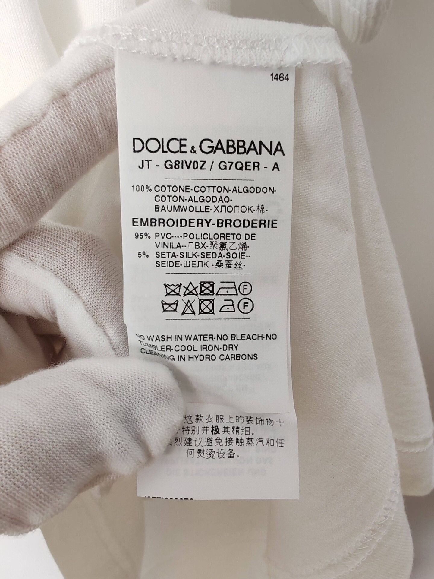 Dolce & Gabbana Dolce & Gabbana Sequin Logo T-Shirt Size L Size US L / EU 52-54 / 3 - 7 Thumbnail