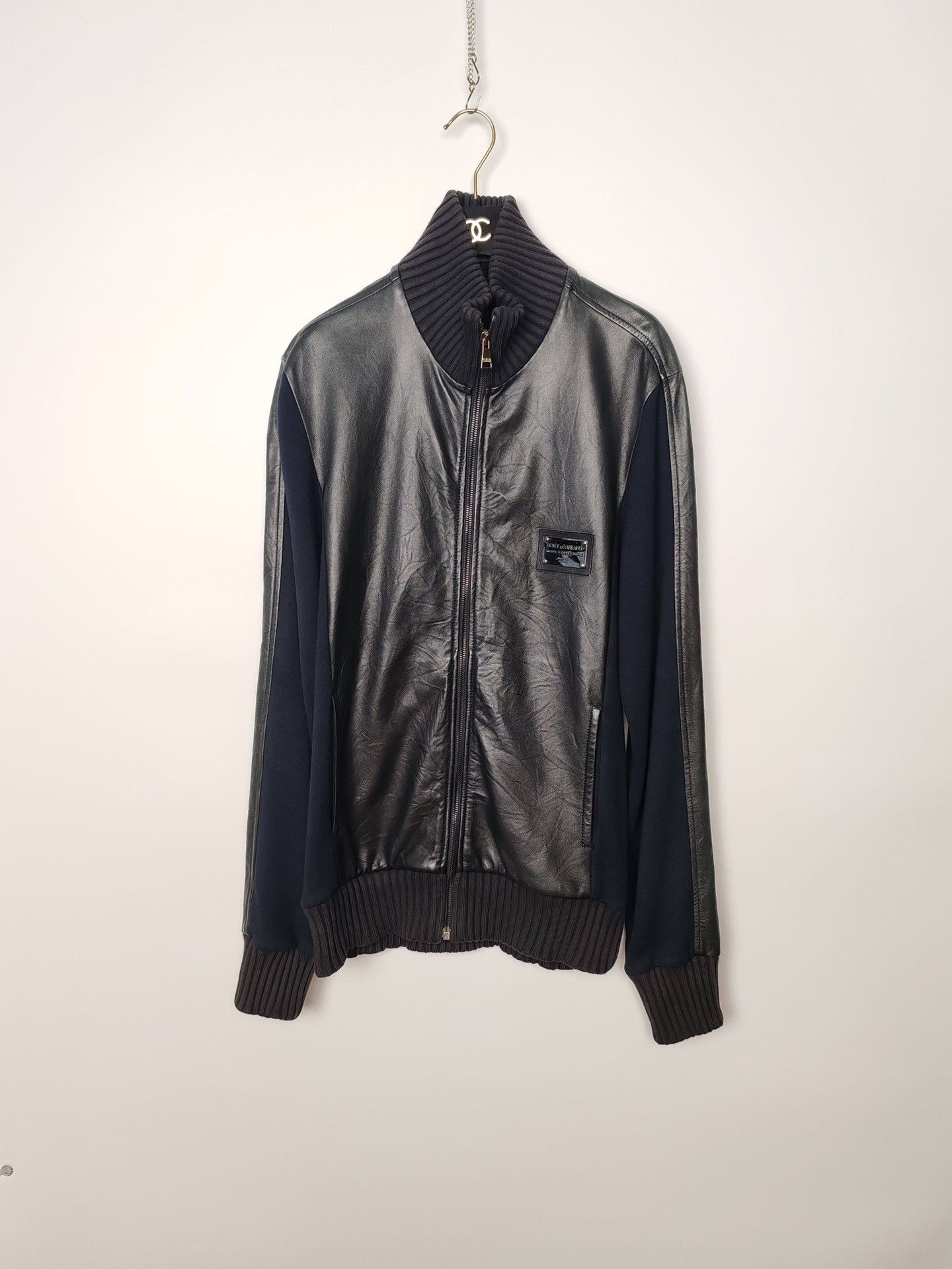 Dolce & Gabbana Dolce & Gabbana Leather Panel Jacket Size M Size US M / EU 48-50 / 2 - 2 Thumbnail