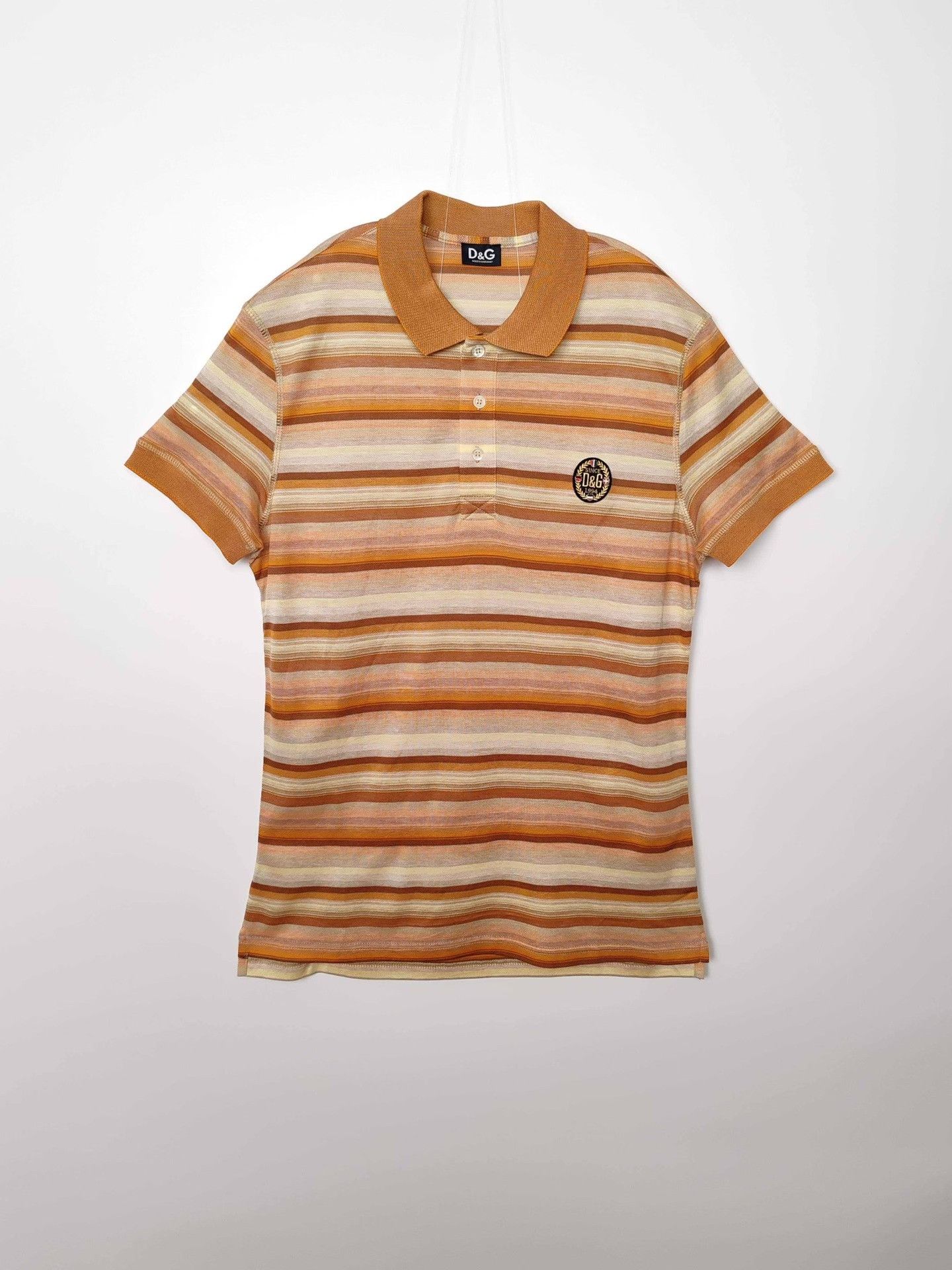 Dolce & Gabbana D&G Striped Polo Shirt Size M Size US M / EU 48-50 / 2 - 2 Thumbnail
