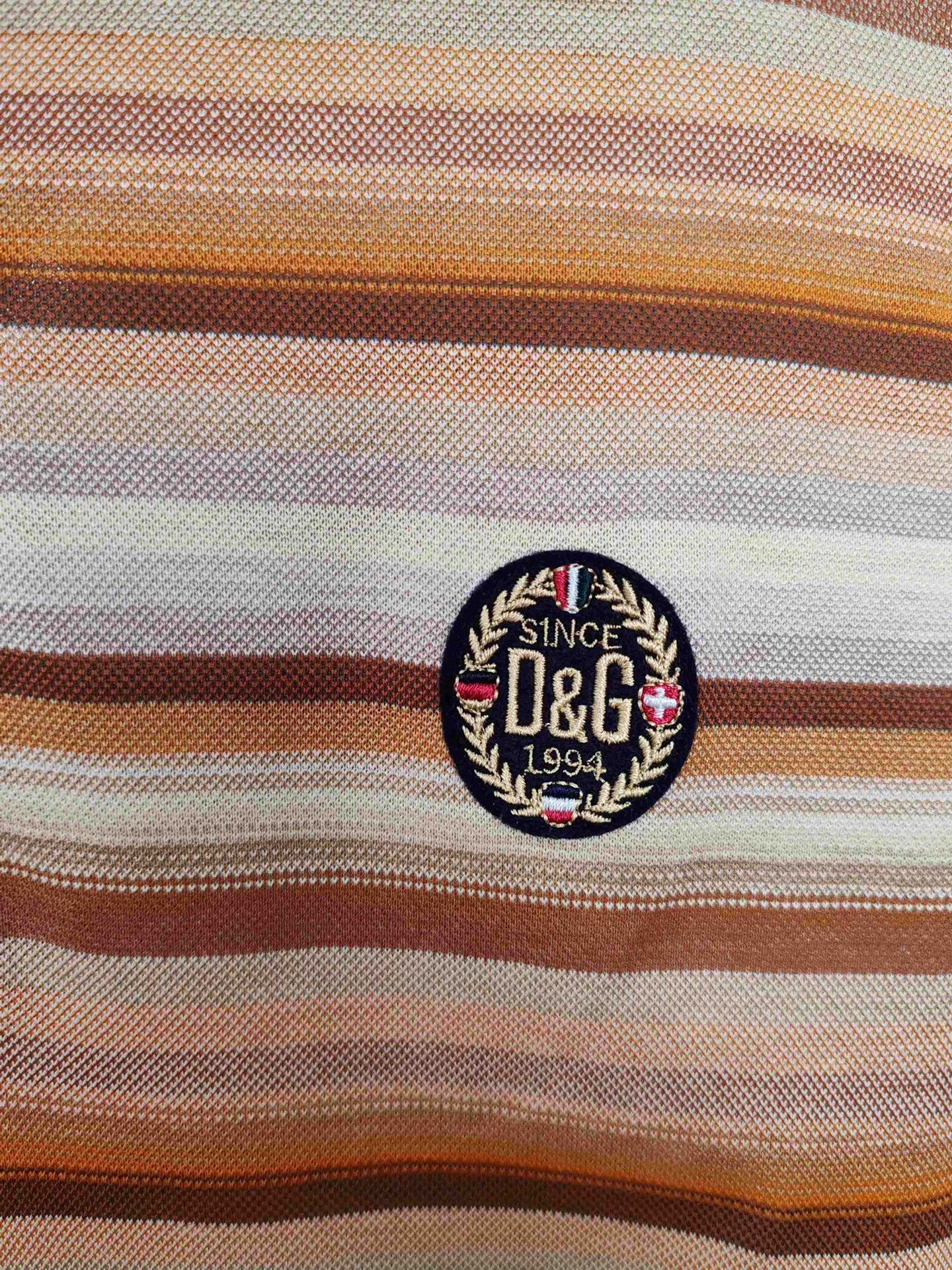 Dolce & Gabbana D&G Striped Polo Shirt Size M Size US M / EU 48-50 / 2 - 5 Thumbnail