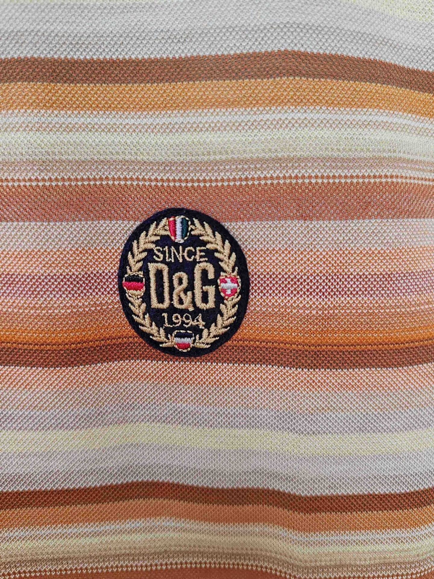 Dolce & Gabbana D&G Striped Polo Shirt Size XL Size US XL / EU 56 / 4 - 6 Thumbnail