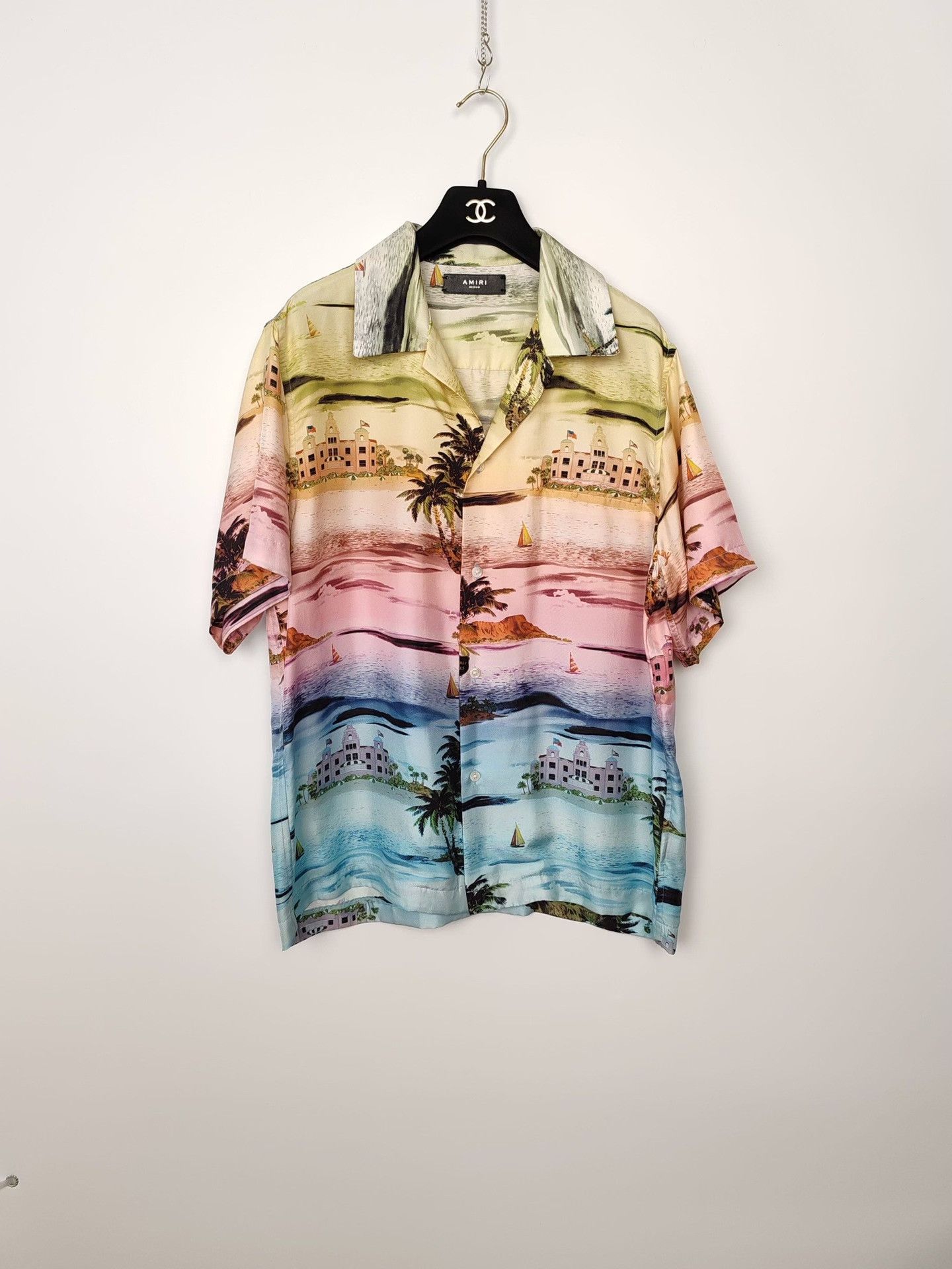 Amiri Amiri Tropical Beach Gradient Shirt Size M Size US M / EU 48-50 / 2 - 2 Thumbnail