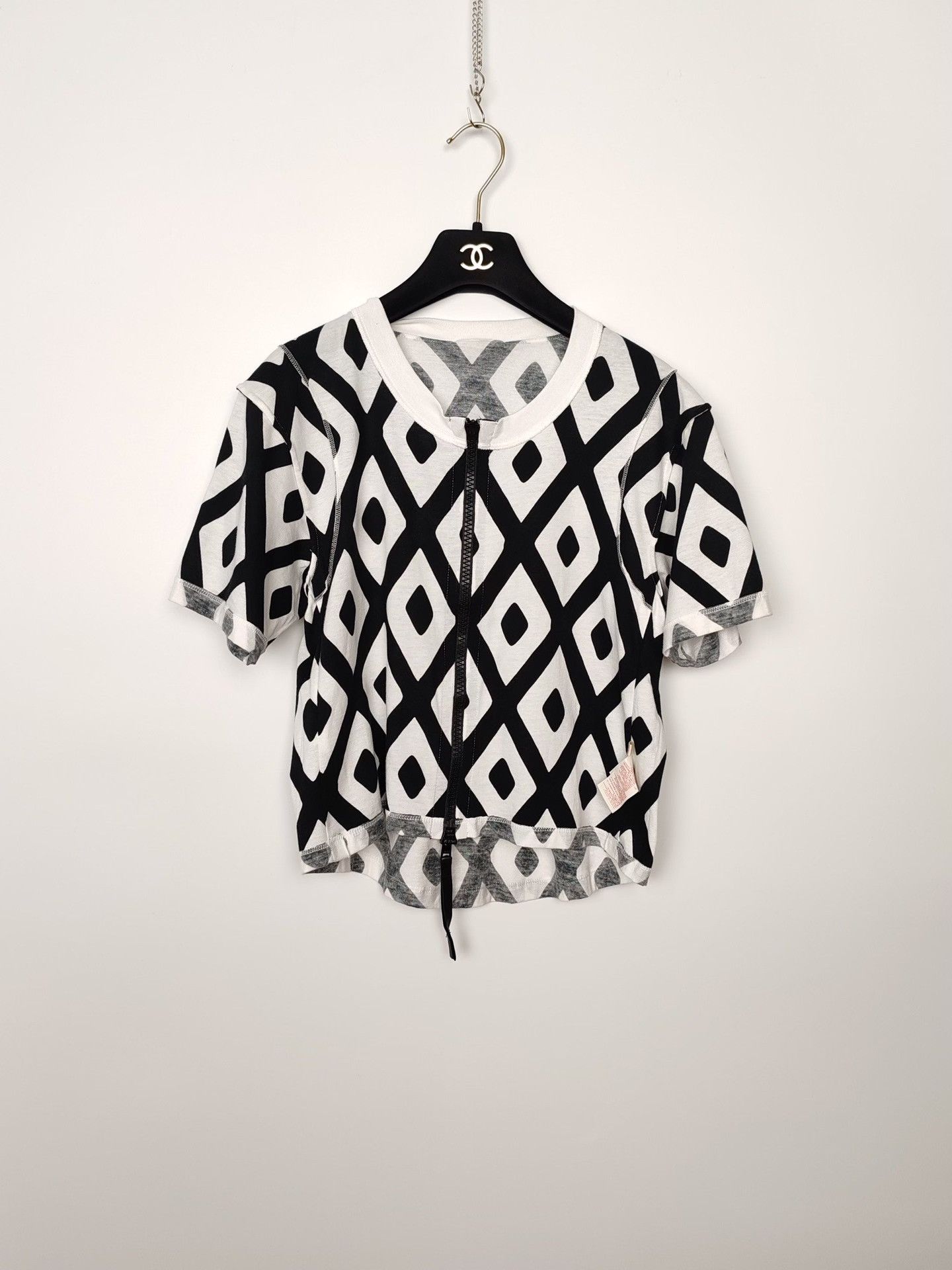 Marni Marni Diamond Print Zip-Up Crop Top Size 40 Size S / US 4 / IT 40 - 2 Thumbnail