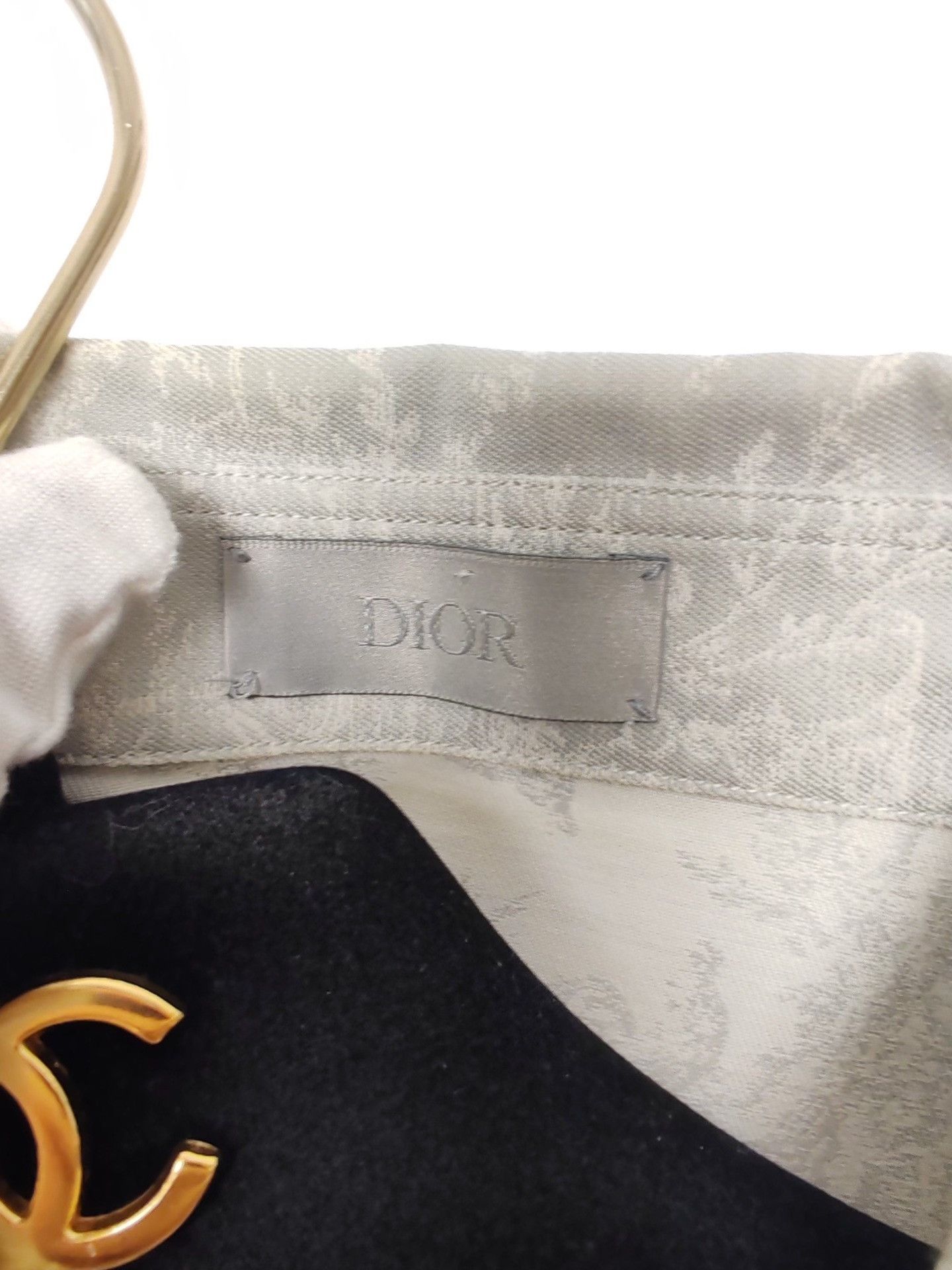 Dior Dior Jacquard Monogram Shirt Size L Size US L / EU 52-54 / 3 - 4 Thumbnail