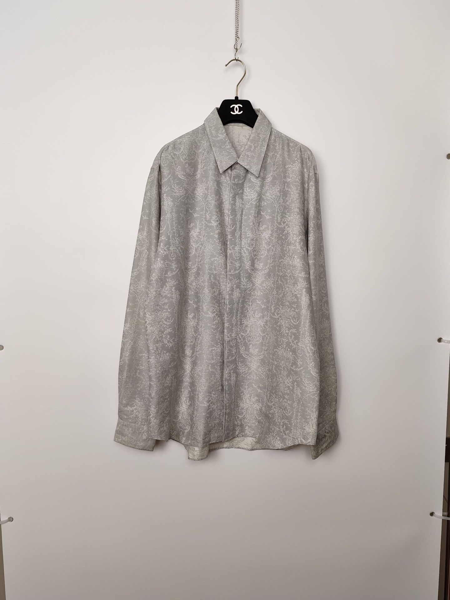 Dior Dior Jacquard Monogram Shirt Size L Size US L / EU 52-54 / 3 - 2 Thumbnail