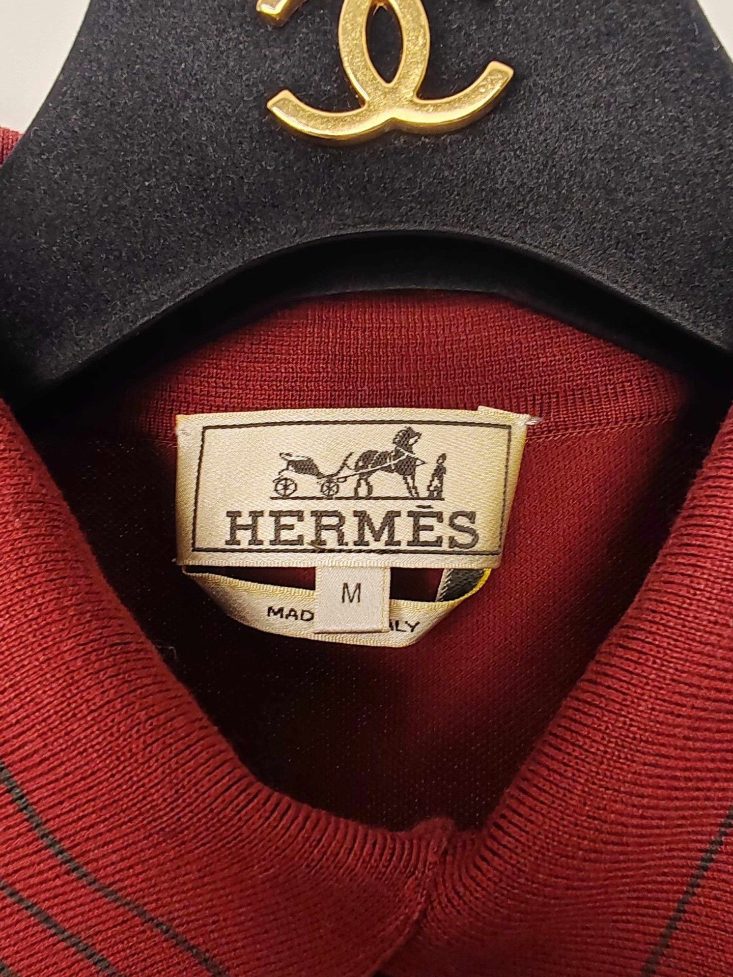 Hermes Hermes H Embroidery Polo Size M Size US M / EU 48-50 / 2 - 4 Thumbnail