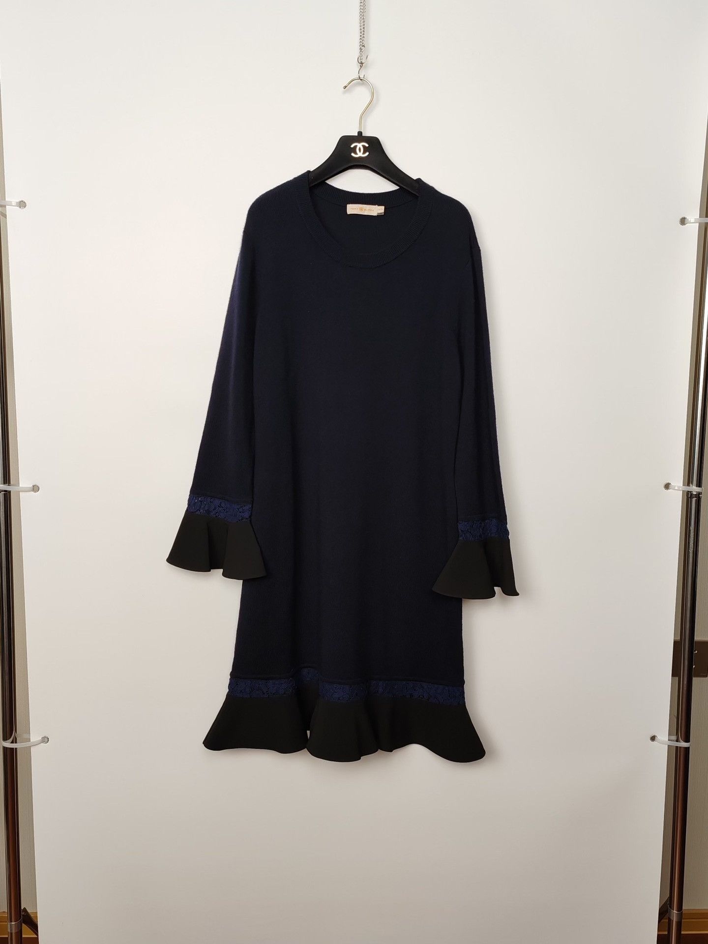 Tory Burch Tory Burch Merino Wool Knit Midi Dress Size XL Size XL / US 12-14 / IT 48-50 - 2 Thumbnail