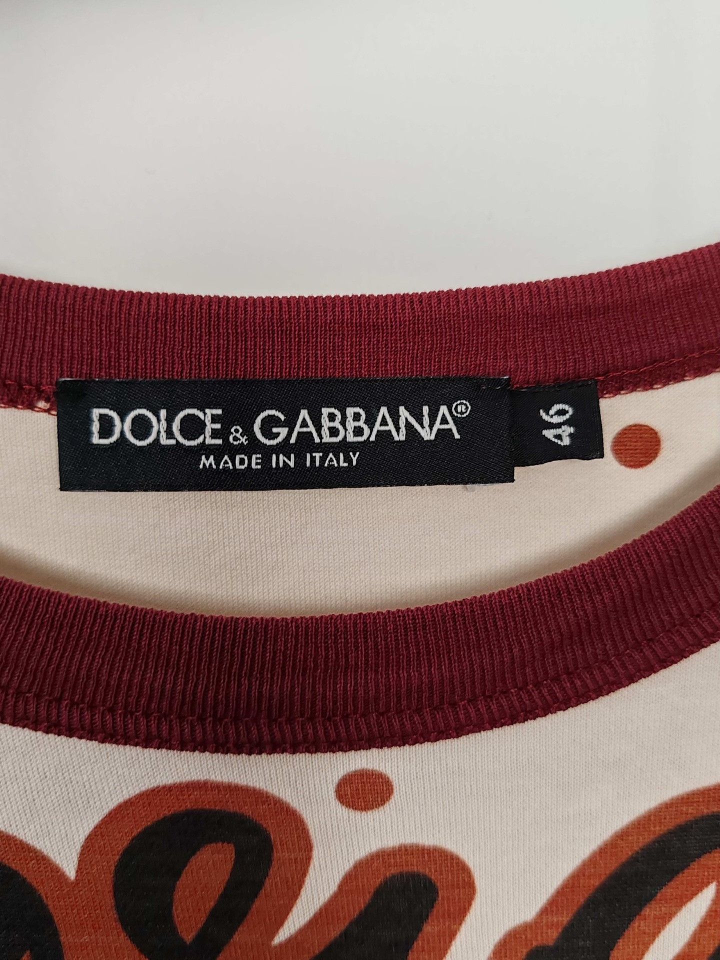 Dolce & Gabbana Dolce & Gabbana Amore Graphic T-Shirt Size S Size US S / EU 44-46 / 1 - 4 Thumbnail