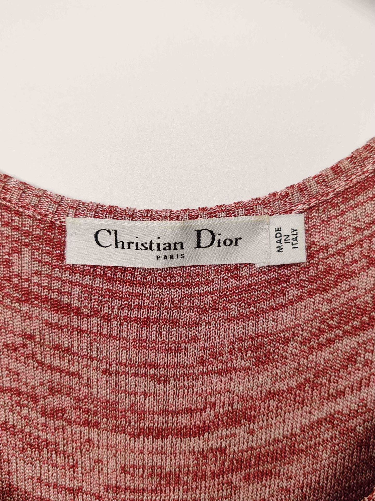 Dior Dior Red Knit Mini Dress Size 34 Size XS / US 0-2 / IT 36-38 - 4 Thumbnail