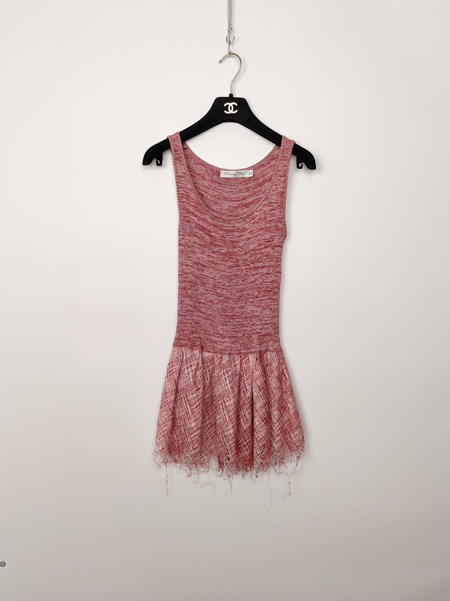 Dior Dior Red Knit Mini Dress Size 34 Size XS / US 0-2 / IT 36-38 - 2 Thumbnail