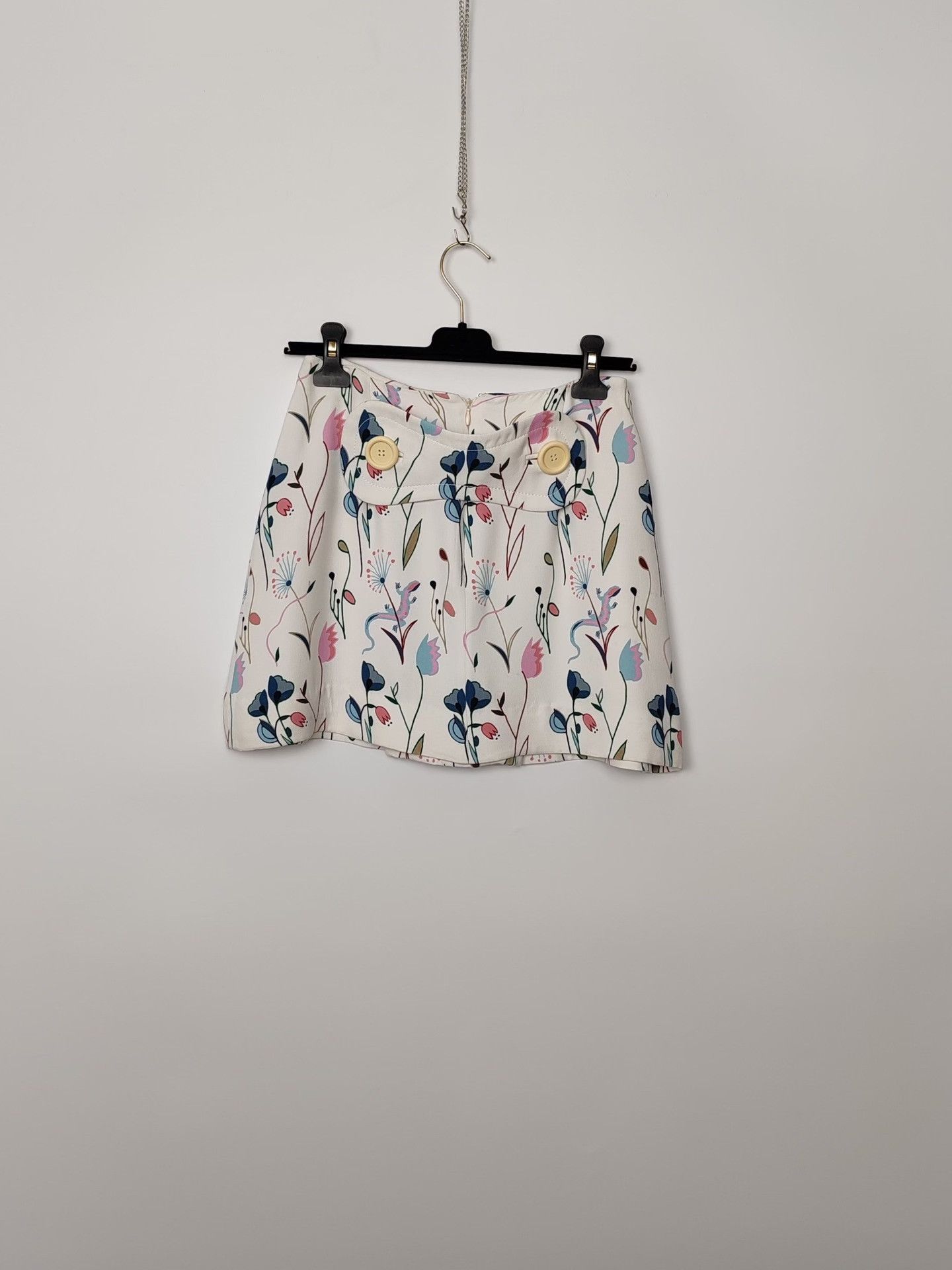 Miu Miu Miu Miu Floral Print Mini Skirt Size 40 Size 27" / US 4 / IT 40 - 3 Thumbnail